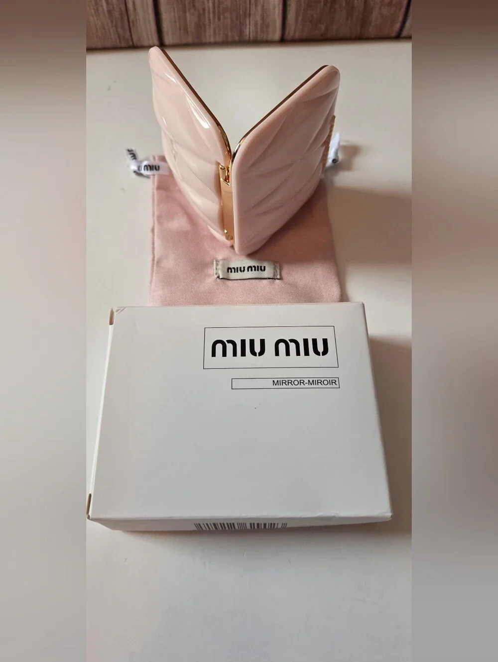 Miu Miu Compact Mirror NIB Dust Bag Included